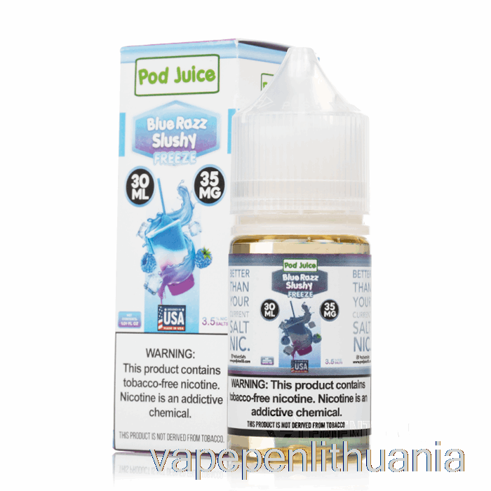 Freeze Blue Razz Slushy - Ankšties Sultys - 30ml 35mg Vape Skystis